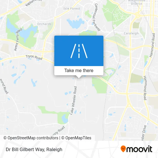 Dr Bill Gilbert Way map