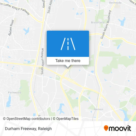 Durham Freeway map