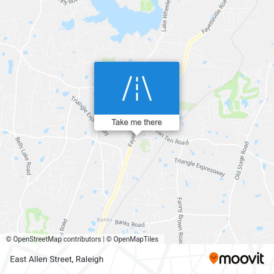Mapa de East Allen Street
