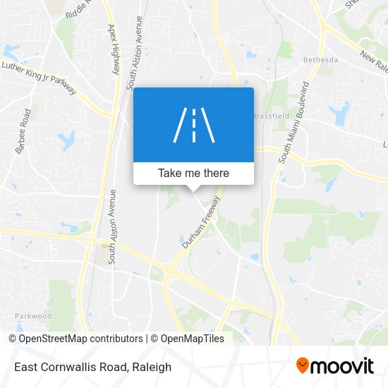East Cornwallis Road map