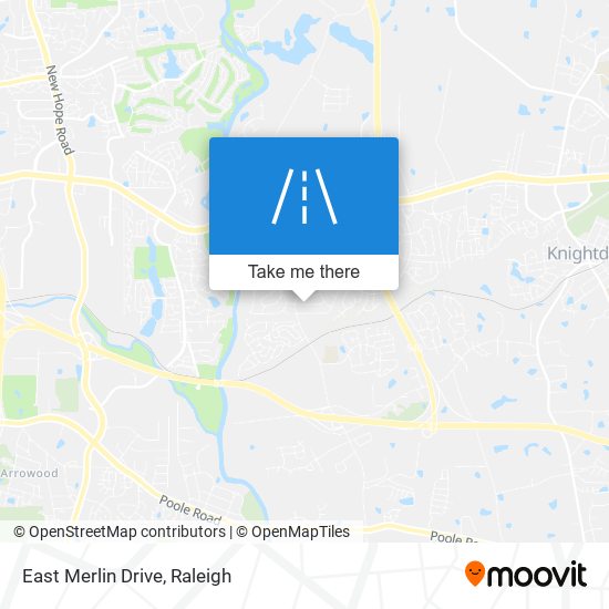 East Merlin Drive map