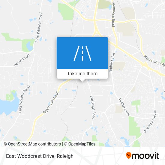 Mapa de East Woodcrest Drive