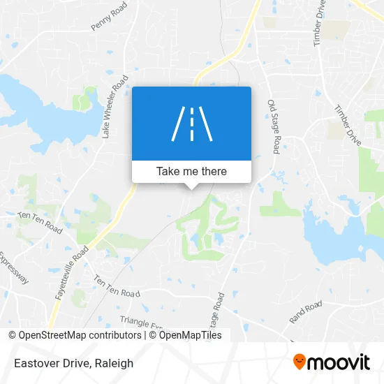 Eastover Drive map