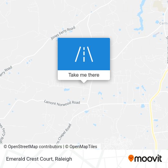 Emerald Crest Court map