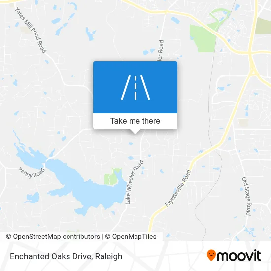Enchanted Oaks Drive map