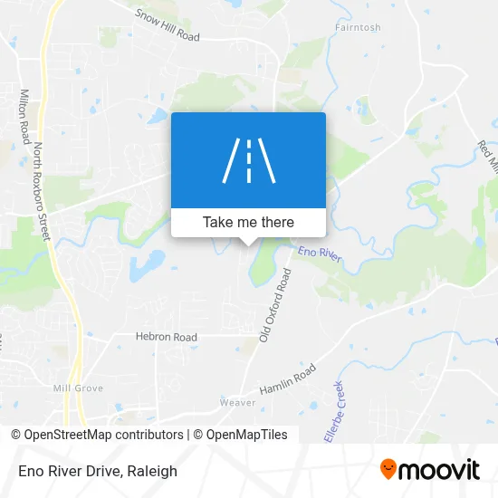 Eno River Drive map