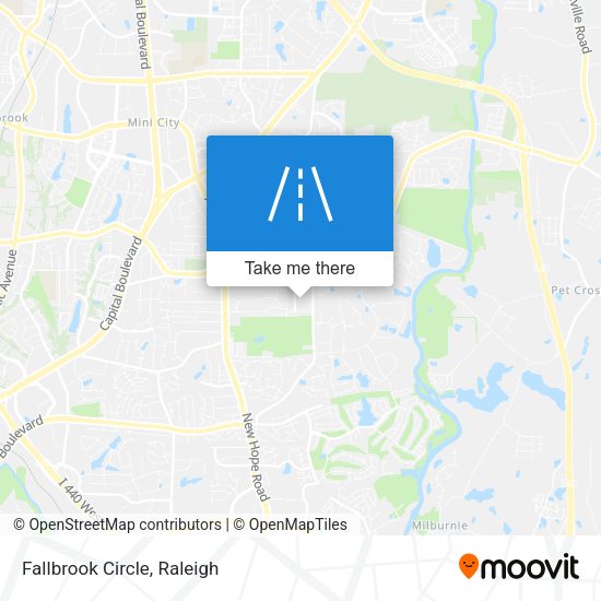 Mapa de Fallbrook Circle