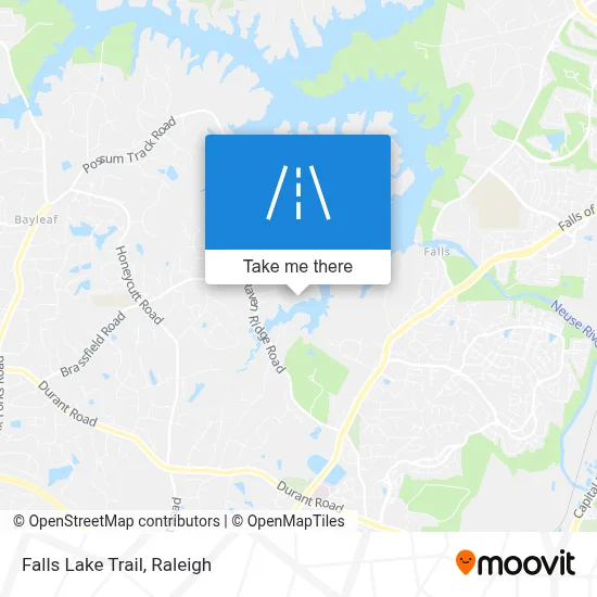 Falls Lake Trail map