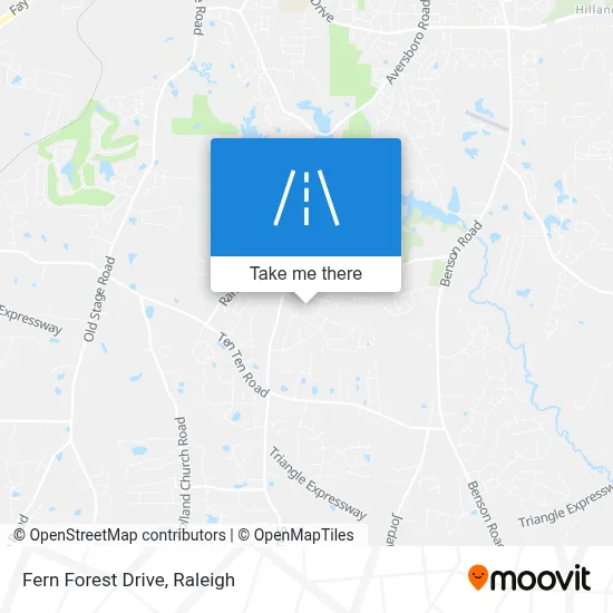 Fern Forest Drive map