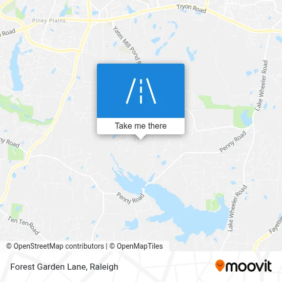 Forest Garden Lane map