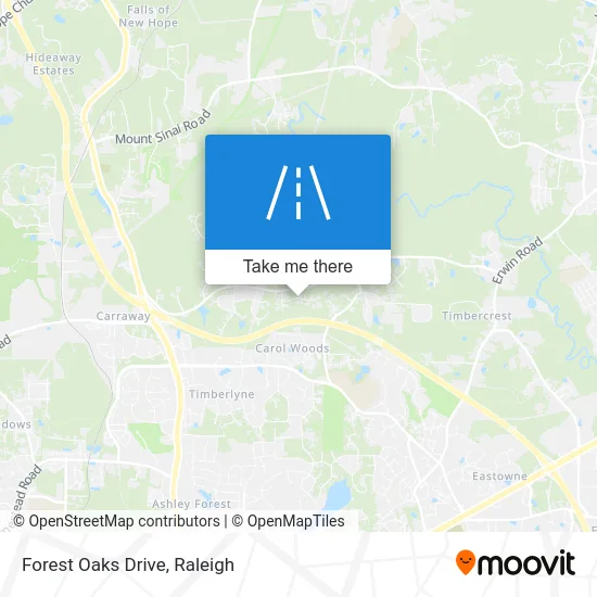 Forest Oaks Drive map