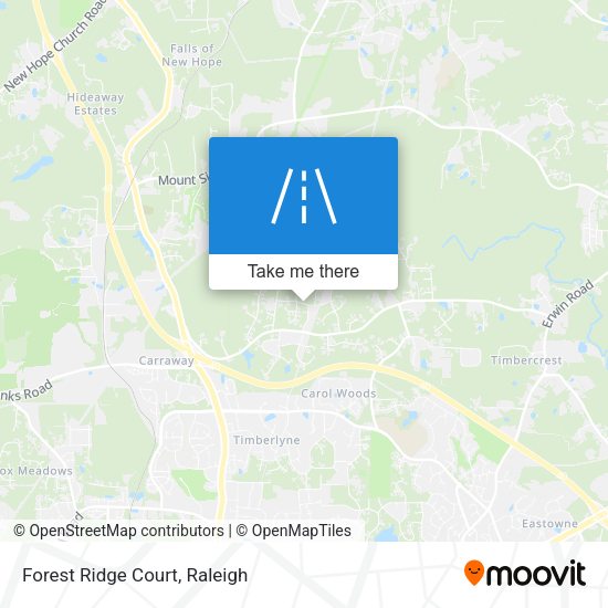 Mapa de Forest Ridge Court