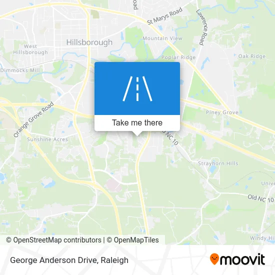 George Anderson Drive map