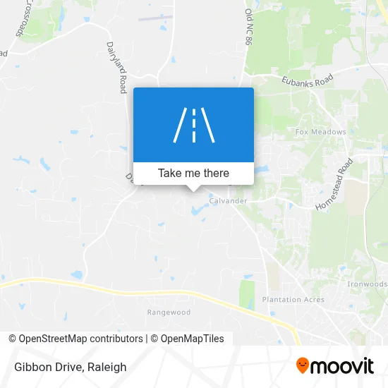 Gibbon Drive map