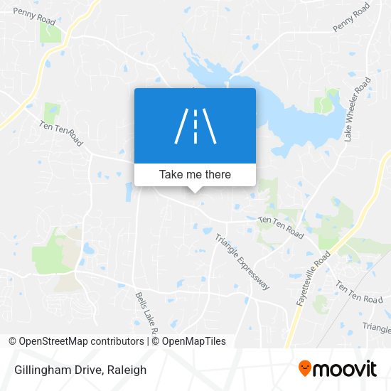 Mapa de Gillingham Drive