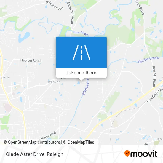 Glade Aster Drive map