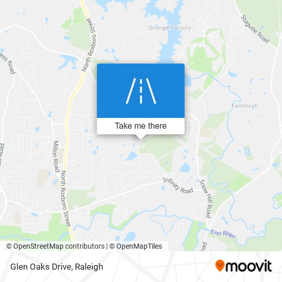 Glen Oaks Drive map