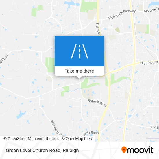 Green Level Church Road map