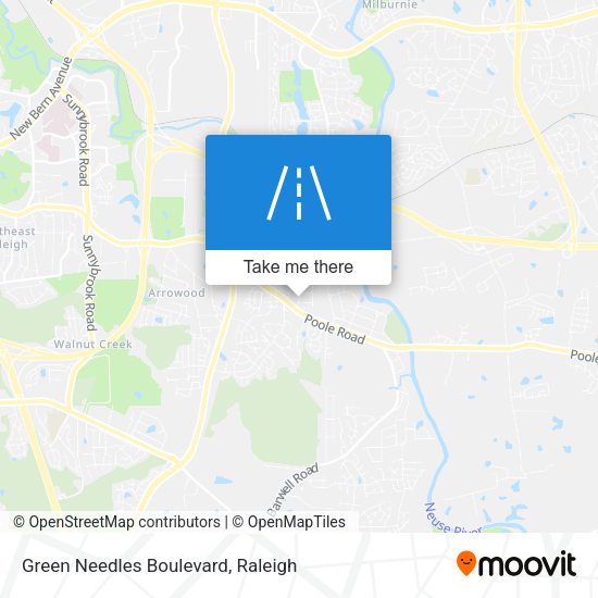 Mapa de Green Needles Boulevard