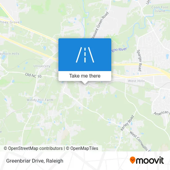 Greenbriar Drive map