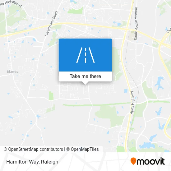 Hamilton Way map