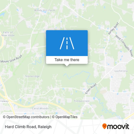 Mapa de Hard Climb Road