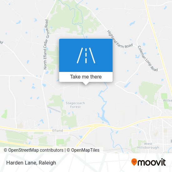 Mapa de Harden Lane