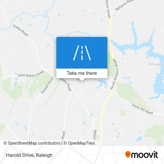 Harold Drive map