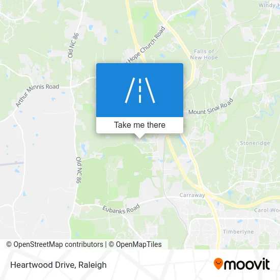 Heartwood Drive map