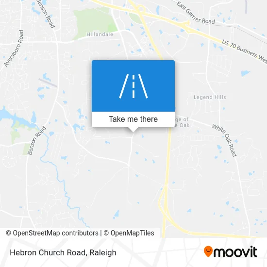Hebron Church Road map