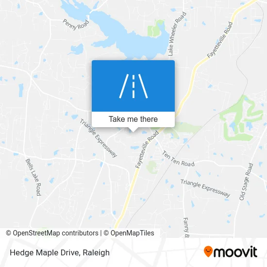 Hedge Maple Drive map