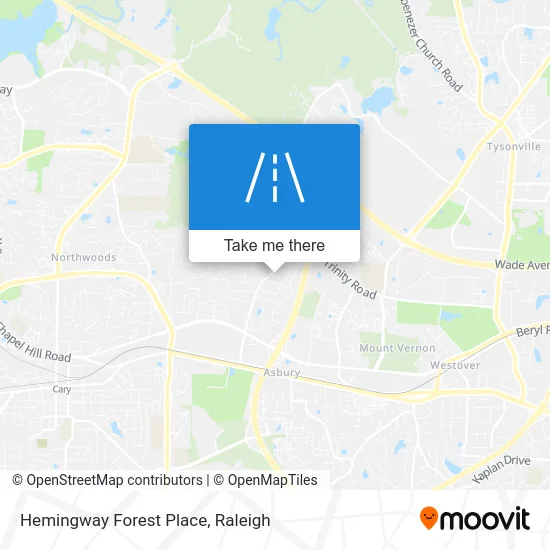 Hemingway Forest Place map