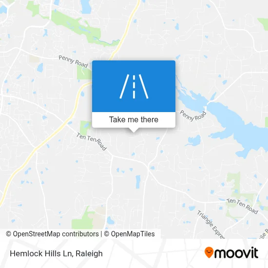 Hemlock Hills Ln map