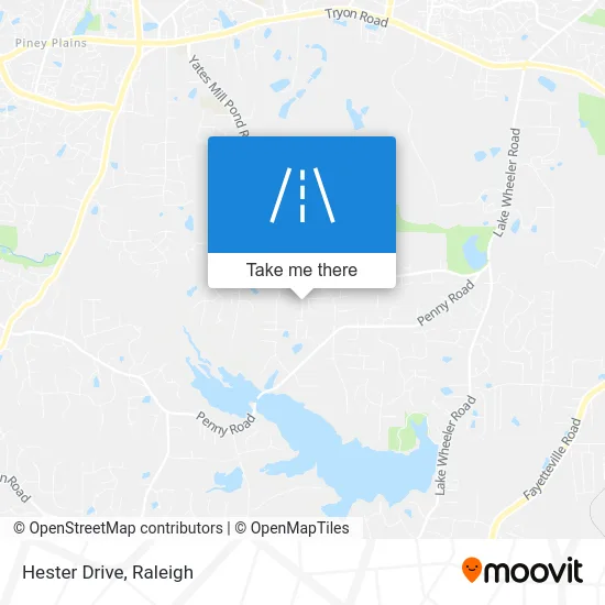 Hester Drive map