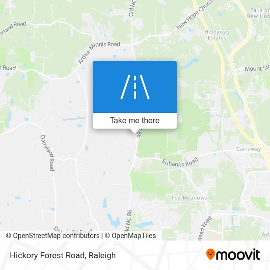 Hickory Forest Road map