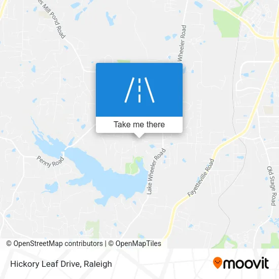 Hickory Leaf Drive map