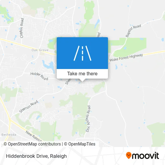 Hiddenbrook Drive map