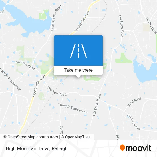 High Mountain Drive map