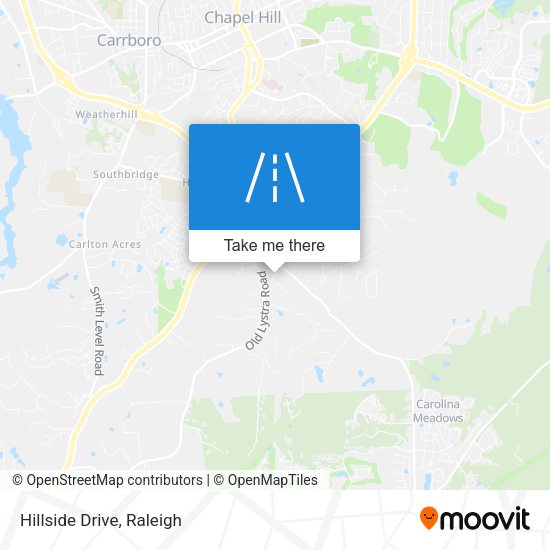Mapa de Hillside Drive