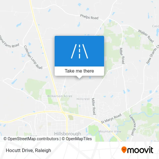 Hocutt Drive map