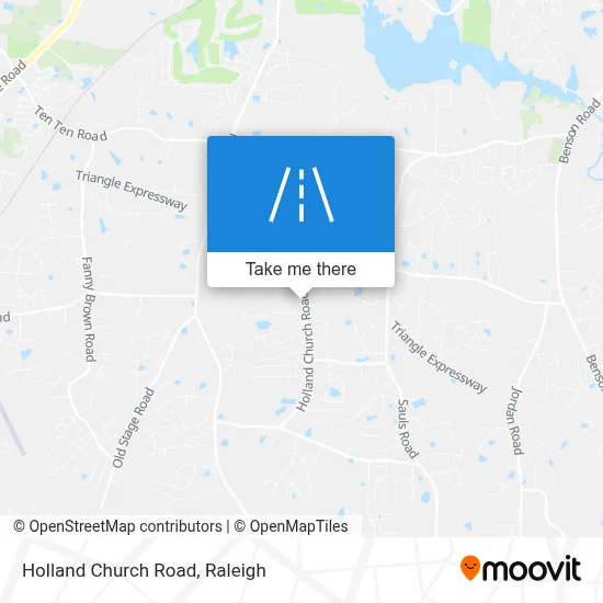 Holland Church Road map