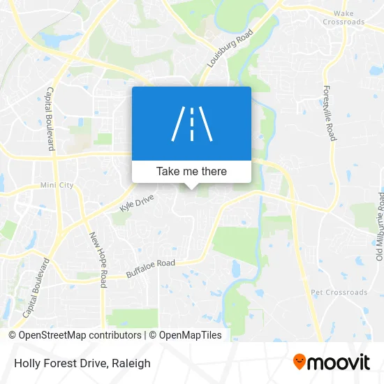 Holly Forest Drive map