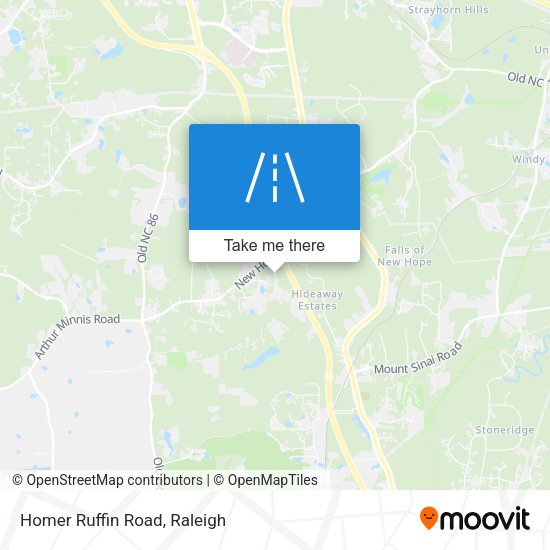 Mapa de Homer Ruffin Road