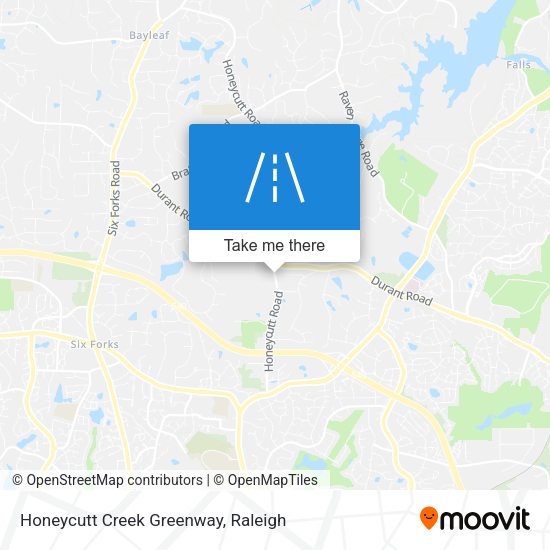 Honeycutt Creek Greenway map
