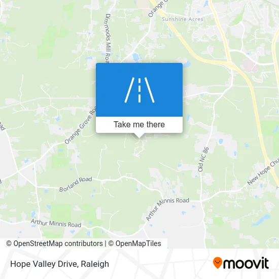 Hope Valley Drive map