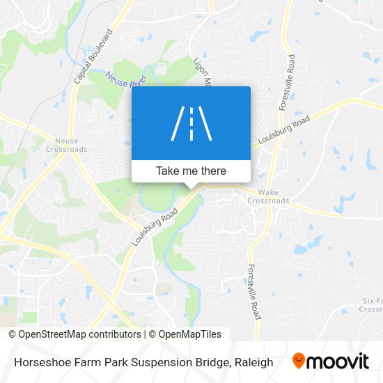 Mapa de Horseshoe Farm Park Suspension Bridge