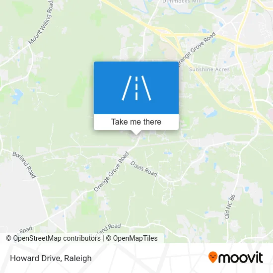 Howard Drive map