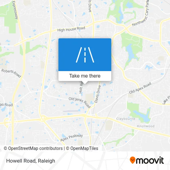 Howell Road map