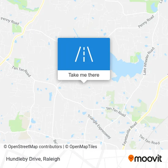 Hundleby Drive map