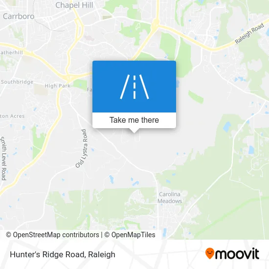 Hunter's Ridge Road map